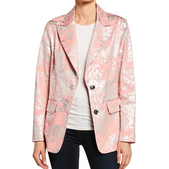 berek Jackets & Blazers - NWT 💥💥5 Star Rated💥💥Pink Metallic Animal Blazer